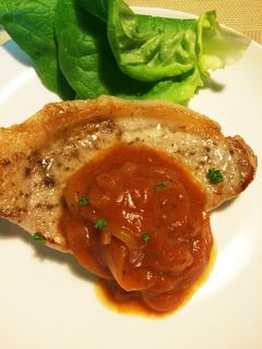 ポークソテー☆簡単トマトソース添え-レシピのメイン写真