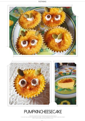 アルミカップでひとくち南瓜チーズケーキ-レシピのメイン写真