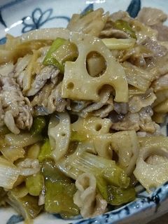 *豚肉とれんこんのさっぱり炒め*-レシピのメイン写真