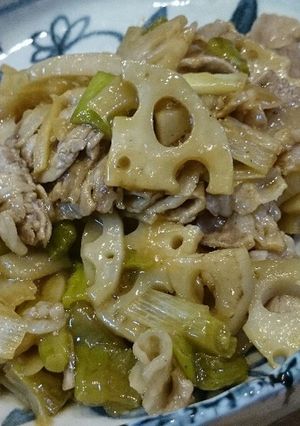 *豚肉とれんこんのさっぱり炒め*-レシピのメイン写真