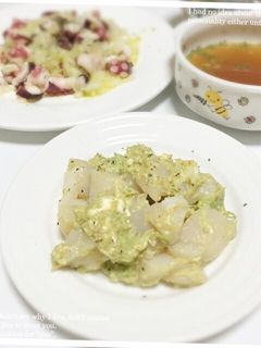 ホタテとアボカドの明太クリームチーズ和え-レシピのメイン写真
