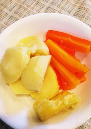 活力鍋で簡単離乳食 〜野菜スティック〜-レシピのメイン写真