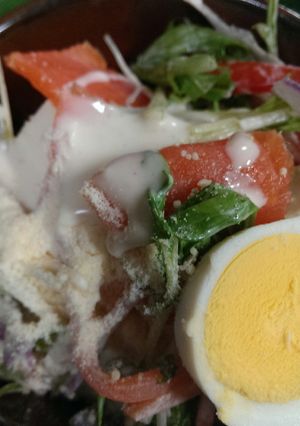 スモークサーモンと豆腐のサラダ-レシピのメイン写真