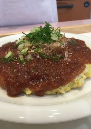 白菜のお好み焼き!大根おろしソース仕立て-レシピのメイン写真
