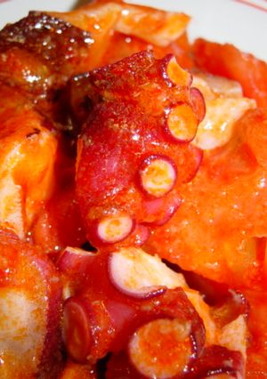 辛い！タコとトマトの豆板醤サラダ☆-レシピのメイン写真