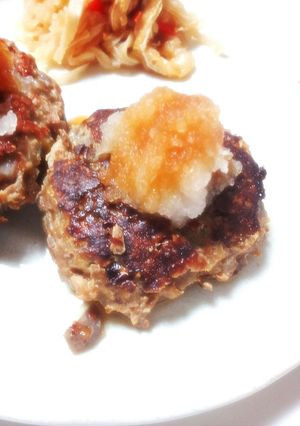 筑前煮リメイク 和風ハンバーグ-レシピのメイン写真