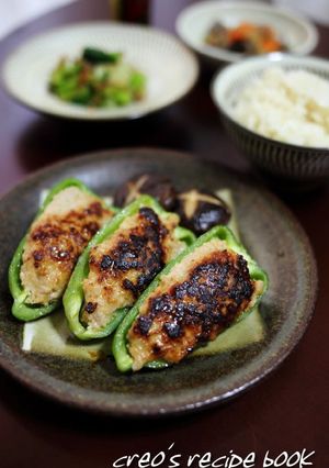 ピーマンの肉詰め＊味噌味-レシピのメイン写真