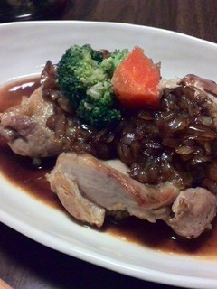 簡単☆鶏もも肉のオニオンソース掛け-レシピのメイン写真