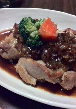 簡単☆鶏もも肉のオニオンソース掛け-レシピのメイン写真