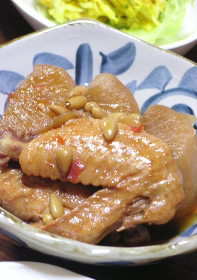 大根と手羽先の豆板醤煮-レシピのメイン写真