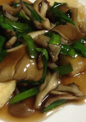 簡単★豆腐ステーキの舞茸ソースがけ-レシピのメイン写真
