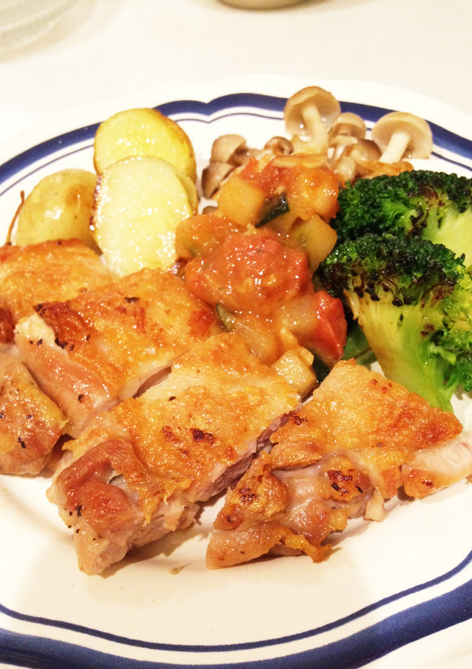 チキンソテーフレッシュトマトソース-レシピのメイン写真