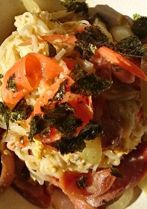 そーめんチャンプル風の昼ごはん-レシピのメイン写真