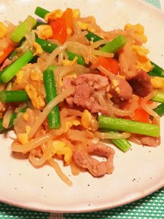 にんにくの芽と豚肉の炒め物-レシピのメイン写真