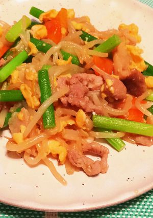 にんにくの芽と豚肉の炒め物-レシピのメイン写真