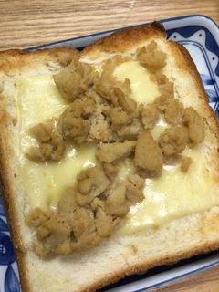 こうや豆腐のそぼろのチーズトースト-レシピのメイン写真