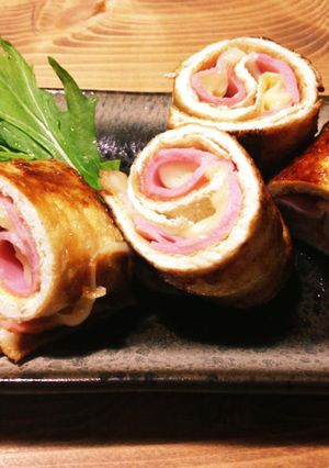簡単♡お弁当！！油揚げのクルクル巻き♫-レシピのメイン写真