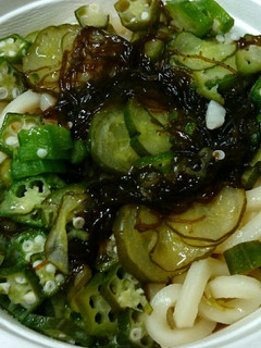 あったかい♪おくらのもずくうどん-レシピのメイン写真