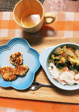 手づかみ離乳食 お豆腐と野菜のハンバーグ-レシピのメイン写真