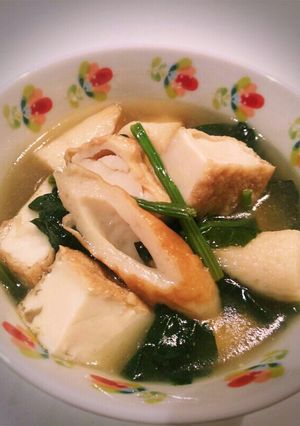 厚揚げちくわほうれん草の煮物-レシピのメイン写真