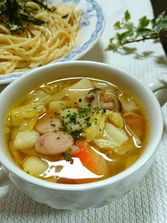 キャベツ他具沢山な☆簡単コンソメスープ★-レシピのメイン写真