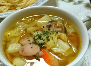 キャベツ他具沢山な☆簡単コンソメスープ★-レシピのメイン写真
