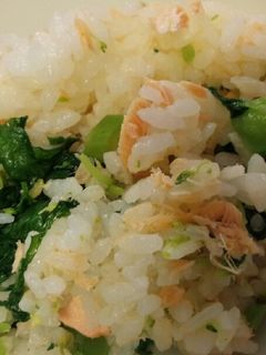 菜の花と鮭とコーンの混ぜご飯-レシピのメイン写真