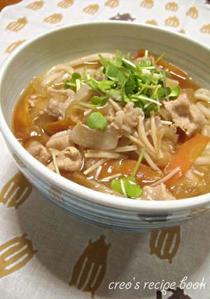 具沢山!甘辛・肉うどん-レシピのメイン写真