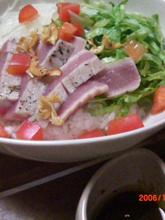 洋風マグロ丼♪2種類のソースで-レシピのメイン写真
