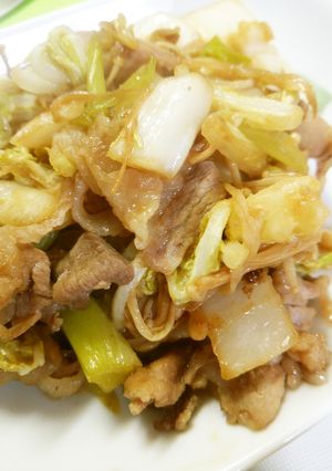 お弁当に！白菜豚肉えのきの味噌醤油炒め-レシピのメイン写真