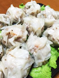 食感爆発!しいたけとエビでシュウマイ。-レシピのメイン写真