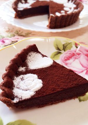 豆腐で簡単♪生チョコ風タルト♡-レシピのメイン写真