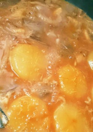 節約簡単ジューシー大根と青魚あら味噌煮-レシピのメイン写真