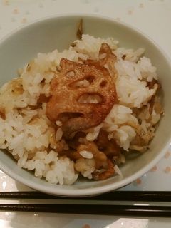 れんこんとジャコのまぜごはん-レシピのメイン写真