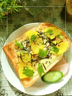かりかり沢庵の和トースト-レシピのメイン写真