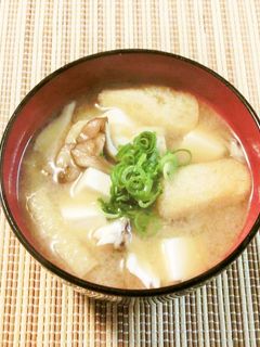 舞茸・豆腐・油揚げの味噌汁~♪-レシピのメイン写真