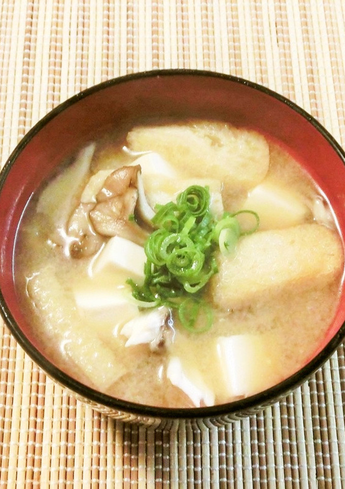 舞茸・豆腐・油揚げの味噌汁～♪-レシピのメイン写真