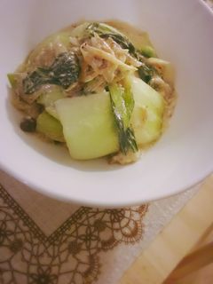 チンゲン菜ときのこの豆乳クリーム煮-レシピのメイン写真
