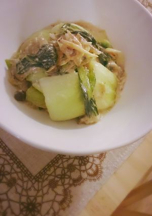 チンゲン菜ときのこの豆乳クリーム煮-レシピのメイン写真