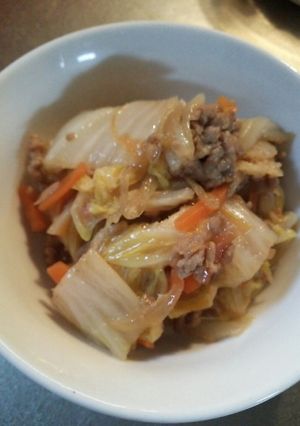 白菜と豚挽き肉の旨煮☆おふくろの味-レシピのメイン写真