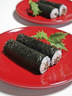 牛肉・牛蒡煮で中巻き~うちの恵方巻き-レシピのメイン写真
