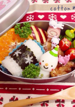 キャラ弁に。簡単♪♪うずらの雪だるまさん-レシピのメイン写真