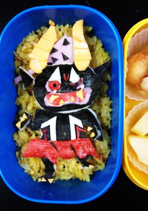 妖怪ウォッチ☆黒鬼☆キャラ弁-レシピのメイン写真