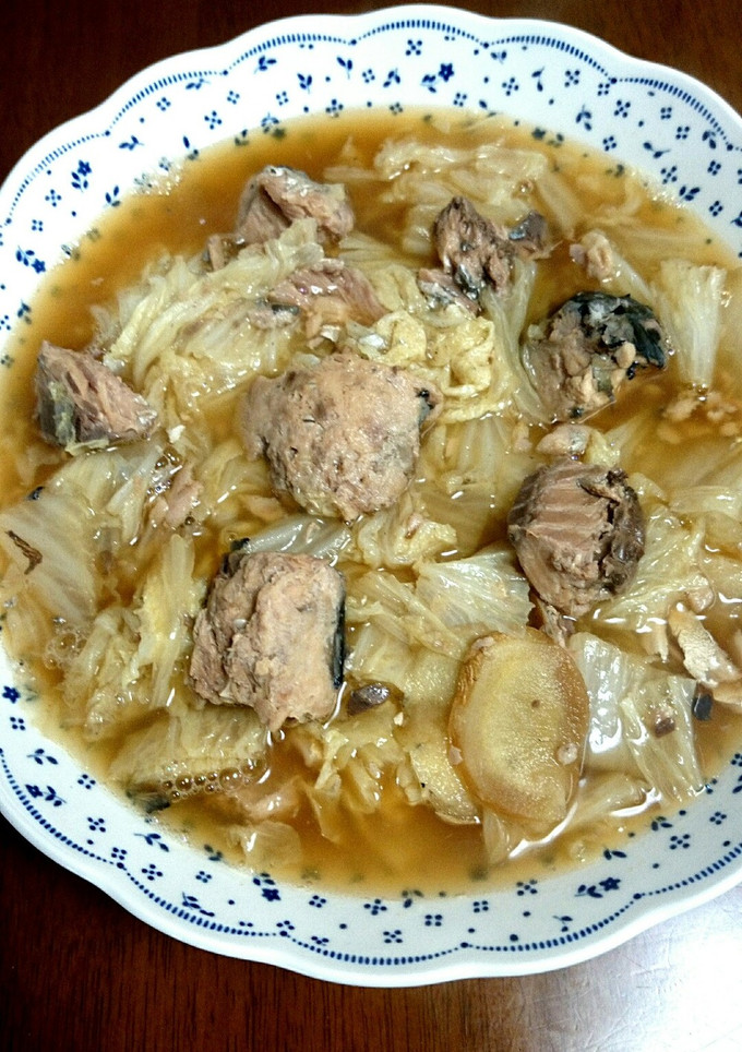 鯖の水煮と白菜の煮物-レシピのメイン写真