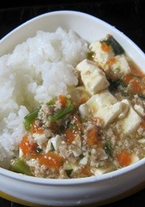 麻婆豆腐丼　野菜嫌いの幼児に。。-レシピのメイン写真