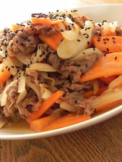 野菜たっぷりで簡単★牛肉みそ炒め-レシピのメイン写真