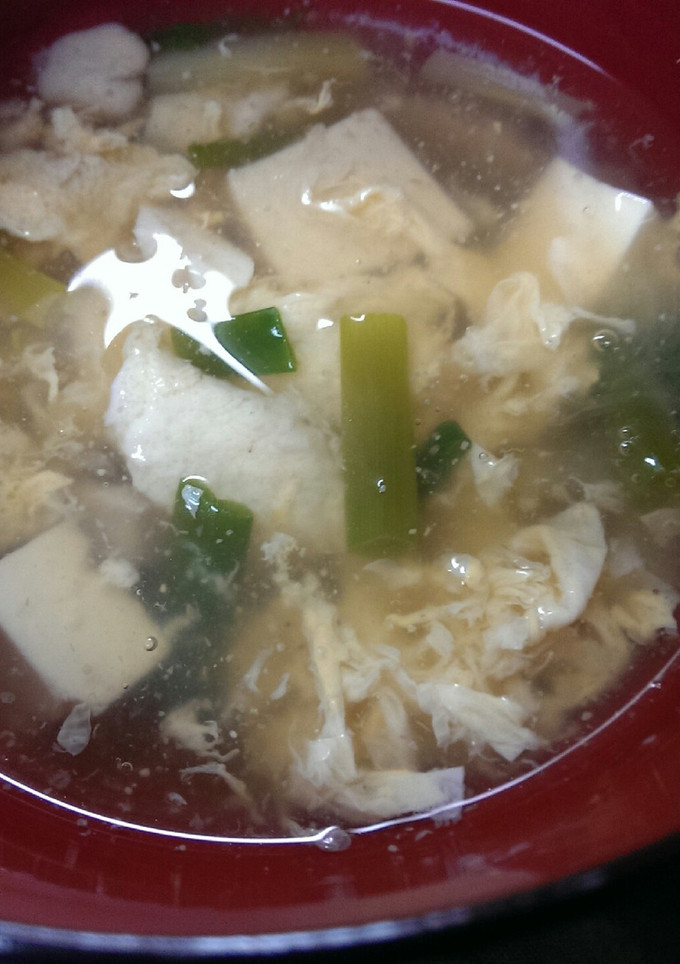 卵と豆腐の中華スープ-レシピのメイン写真