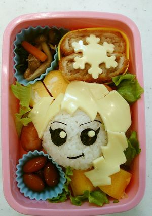 アナと雪の女王のエルサ キャラ弁-レシピのメイン写真