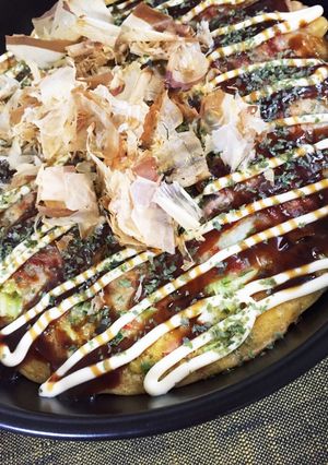 ネギたっぷりの我が家の即席！お好み焼き-レシピのメイン写真