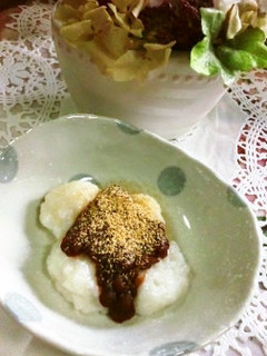 材料3つ超簡単包まない おはぎ-レシピのメイン写真